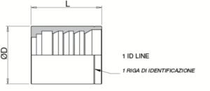 schema grafico - BOCCOLA PER TUBO SAE 100 R1A-R1AT - AERTUBI s.r.l.