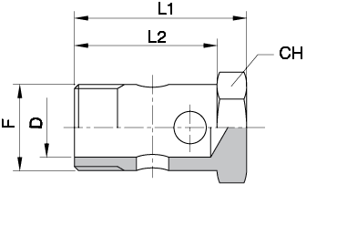 Schema Grafico BULLONE CAVO FILETTO Métrico/Gas AERTUBI S.r.l.