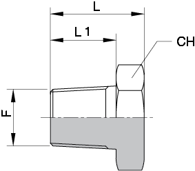 Schema Grafico TAPPO MASCHIO GAS CONICO AERTUBI S.r.l.