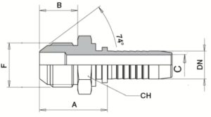 schema grafico - AGJ MASCHIO JIC 37° - AERTUBI s.r.l.