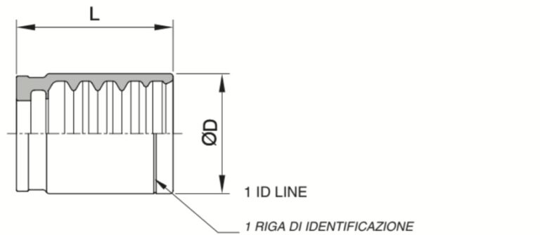 schema grafico - BOCCOLA PER TUBO 1SC, R1AT, 2SC - AERTUBI s.r.l.