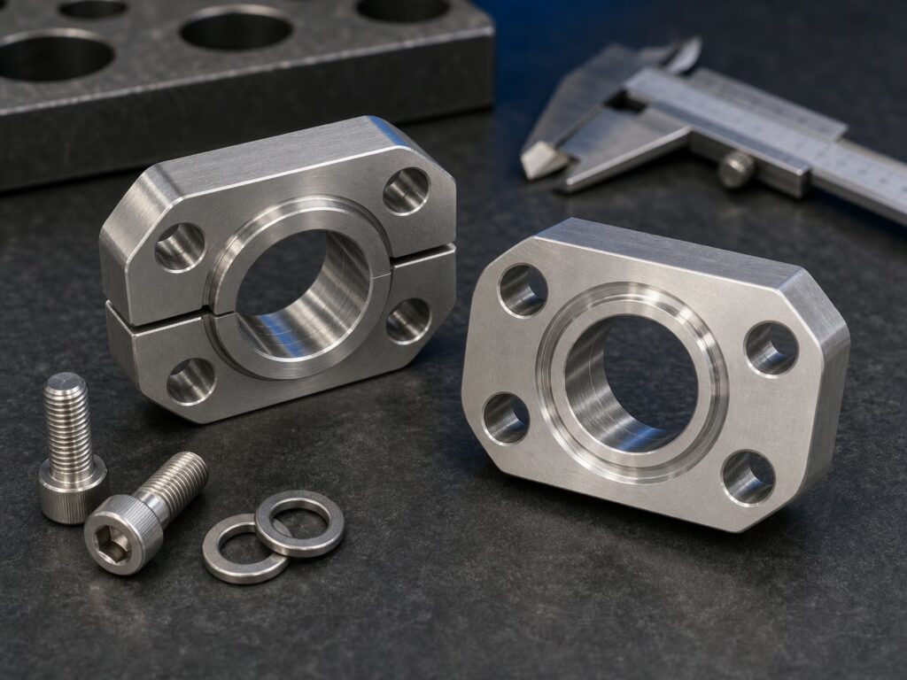 Flange idrauliche SAE Code 61 3000 PSI e Code 62 6000 PSI in AISI 316L per raffinerie petrolchimiche